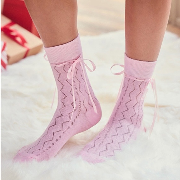 Francesca's Collections Accessories - Francesca's Collections Pink Lace Socks (2 pair included)
